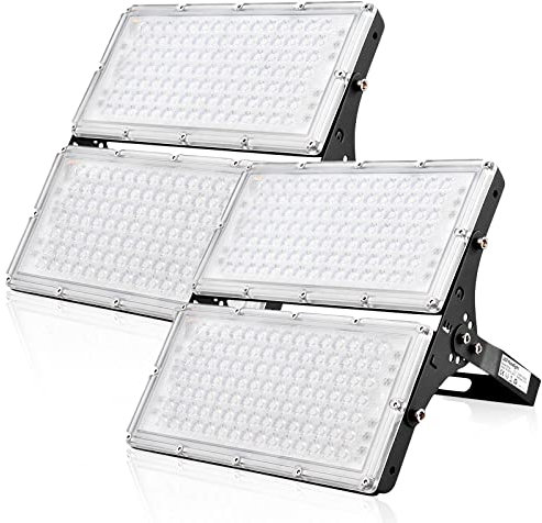Viugreum 2 Pack Led Fluter Aussen, 200W Led Aussenstrahler, Superhell 20000Lm Led Strahler Mit 210 Leds (Smd 2835), IP66 Wasserdicht für Garten, Garage, Hof