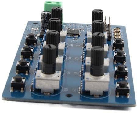 Servocontroller 8-Wege-Lenkgetriebe-Controller 8-Kanal-Servomotor-Treiberplatine Controller-Servo-Debugging-Platine mit LED-Anzeige