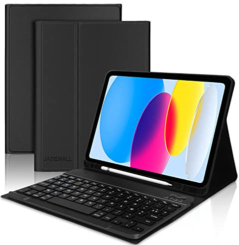 Tastiera iPad 11 Generazione A16/10 Generazione 10.9 2022, Custodia Tastiera per iPad 10/11 A16 2025, Italiano QWERTY Bluetooth Staccabile con Supporto per Apple Pencil, Nero