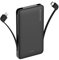 JELLYSUB Power Bank 10000mAh USB C con 2 Cavi Integrati, Powerbank 22.5W QC4.0 e PD3.0 Carica Rapida 3 Uscite, Caricatore Portatile per iPhone 15/14, Huawei, Xiaomi ECC