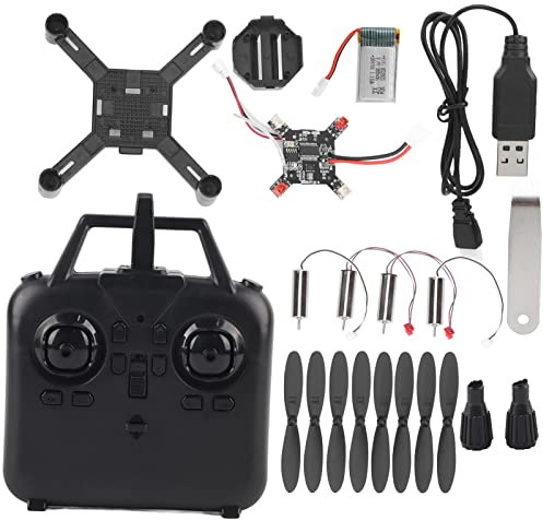 Nimomo Drohne, DIY-Montage, ferngesteuertes Drohnen-Set, Mini-Quadcopter, Kunststoff-Metallflugzeug, Lernspielzeug, ferngesteuerter Mikro-Quadcopter für Erwachsene und Kinder