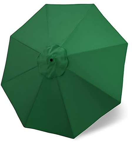 HLSHOE ersatzbezug sonnenschirm 300 cm 8 streben Terrassenschirm Ersatzdach für sonnenschirm ampelschirm(Color:Grün)