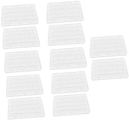 Operitacx Lot de 12 plateaux à œufs de caille pour réfrigérateur - Boîte de 12 œufs de caille - Porte-œufs de caille - Boîte à œufs - Boîte à œufs - Porte-coquetiers - Carton d'expédition en plastique