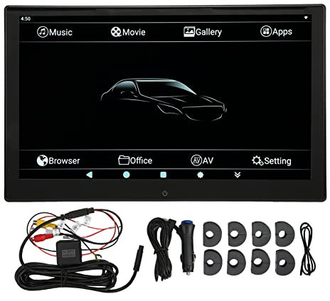 Moniteur D'appui-tête de Voiture, écran Tactile 13,3 Pouces 4K 1080P 2 + 16G Oreiller de Siège Arrière Lecteur Multimédia Lecteur Vidéo de Siège Arrière de Voiture pour Toutes Les