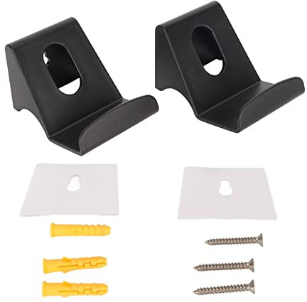 Controller Wall Mount Holder for PS4 for Xbox One for Switch Pro, with Non-Slip Pads & Removable Adhesive, Screw Controller Holder Headphone Stand