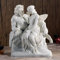 Veronese Design 22,9 cm Pfanne beruhigende Psyche Harz Skulptur Klassische Marmor Weiß Finish