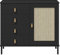 Woodroom Valenica - Sideboard Kiefer massiv lackiert 90x80x40 cm Kommode Schrank schwarz