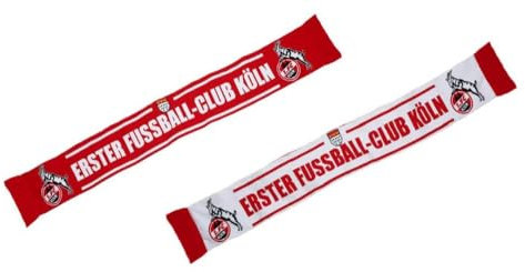 1. FC Köln Premiumschal - Erster Fussball-Club - Fanschal Schal - Plus Lesezeichen I love Köln
