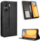 Fitudoos Handyhülle für Xiaomi Poco C65/Redmi 13C 4G Hülle Leder, Handyhülle für Xiaomi Poco C65/Redmi 13C 4G Hülle Leder Flip Case Brieftasche Etui - Schwarz.