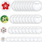 40 Stück Button Maker DIY Acryl, 25/37/44/58 mm Button Selber Machen Ohne Buttonmaschine Pin Abzeichen Klare Handwerk Blank Pin Buttons für Bild Foto für Bastelbedarf, Bild, Foto, Kleidung