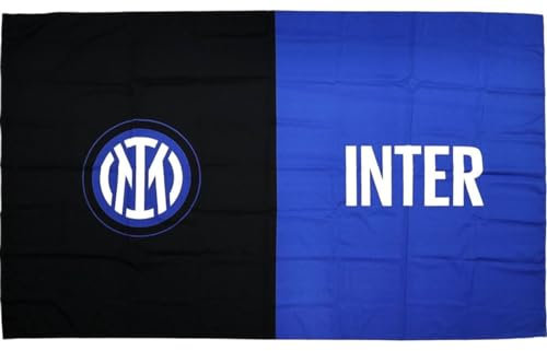 MAXI Bandiera Inter 143x165 cm PRODOTTO UFFICIALE Nuovo Logo Internazionale Milano Nerazzurri