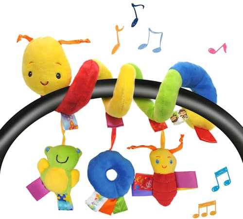 RZMZBY 0-6 Mesi Bambino Giocattolo di Peluche Passeggino Giocattolo di Peluche Spirale Può Essere Appeso nel Passeggino Culla Accessori