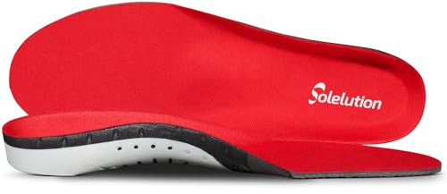 Solelution Underpronation Einlagen - 1 Paar Unterpronationssohlen - Orthopädische Einlegesohlen - Insoles - Optimale Stabilität und optimale Stoßdämpfung
