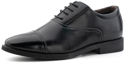 Hitmars Anzugschuhe Herren Lackschuhe Hochzeitsschuhe Business Schuhe Herren Schuhe Elegant Lederschuhe Anzug Hochzeit Oxford Schuhe 1 Schwarz 43
