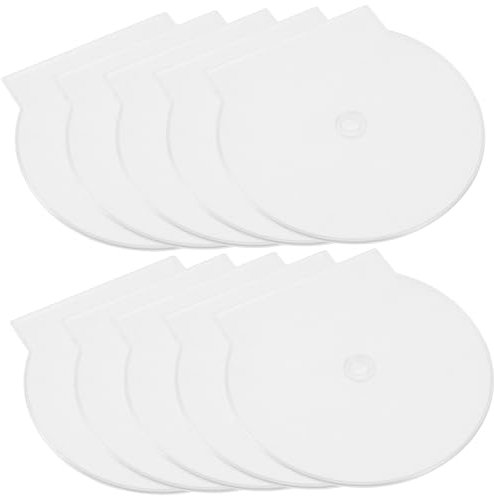 Garneck 20pcs Boxes CD Storage Cases CD Dvd Storage Boxes white pp Simple CD Cases Reusable CD Cases