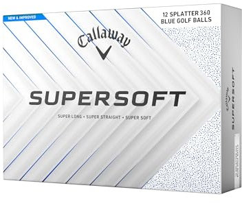 Callaway Golf Supersoft Golfball 2025, Blau Gesprenkelt