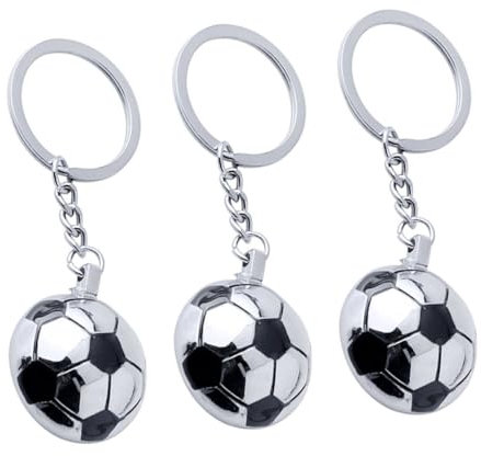TOKIDNY 3 Stück Fußball Schlüsselanhänger Sportball Design Für Rucksack Dekorativer Schlüsselanhänger Für Sportfans Kinder Und Erwachsene Geschenkidee