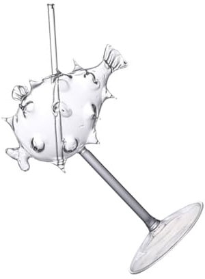 Zerodeko Kugelfischform Cocktailglas Glas Weinbehälter Transparent Für Bar Restaurant Privathaushalt Party Geschenk