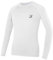 Roadbox Boys Long Sleeve Compression Shirt, Kids Base Layer, Quick Dry, Breathable Sports Top for PE, Football White
