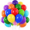 Luftballons Bunt 100 Stück 26 cm – 10 Farben Helium Latex-Deko für Party, Geburtstag, Hochzeit, Babyparty -Geburtstag Dekoration - Bunte Luftballons 100