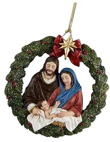 Uqezagpa Corona de Navidad para colgar en la pared, decoración para árbol de Navidad, puerta, pasillo, interior y exterior