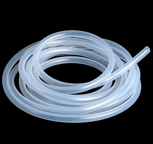 Caiyloxn Silikonschlauch 8mm ID x 11mm 4 Meter Flexibler Silikonschlauch Lebensmittelecht Transparent Schlauch 8mm Innendurchmesser Trinkschlauch für Pumpentransfer