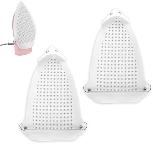 Penitue 2pcs Iron Protective Cover, Iron Shoe Cover (0.3mm) | Breathable Heat Resistant, Protect Clothes Prevents Fabric Burns & Sticking