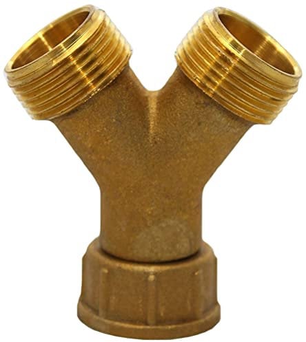 Solid Brass washing machine Y piece connector, Highly recommended over plastic/PVC YPiece by LP Supplies