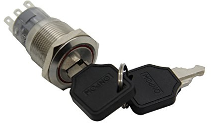V19-KEY-P-31-S Schalter: Schlüsselschalter Stab.Pos: 3 Kontakte: 3PST Ø19mm ONP