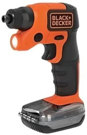 BLACK+DECKER BDCSFS30C Atornillador con Batería de Litio 5 NM 180 RPM Compartimiento Funciona como Linterna LED 35 lúmenes de Bolsillo Incluye 30 Accesorios y Cargador 3.6 V