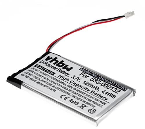 vhbw Akku kompatibel mit Logitech G935S, G933S, G935, G933, G533 Wireless Headset Kopfhörer (1200 mAh, 3,7 V, Li-Polymer)