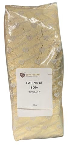 Bongiovanni Farine e Bonta' Naturali Harina de Soja Tostada 1Kg Bio 1000 g