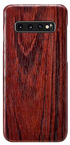 qichenlu Kugelsicher Aramidkern Erlenholz Echtholz Hülle Backcover für S10,Hülle für S10,FSC zert. Holz Handyschale Ultra Slim Wood Case für Samsung Galaxy S10