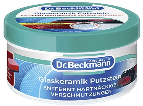 Dr. Beckmann Glaskeramik Putzstein effektiver Kochfeld-Reinigernklusive Spezialschwamm, 250 g