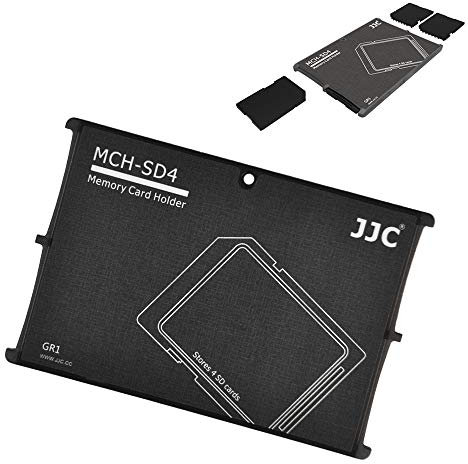 JJC Speicherkarten Etui Leichte Aufbewahrung Schutzhüllen für 4 SDXC SDHC SD-Karten