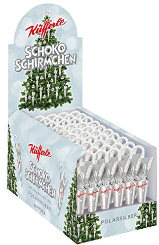 Küfferle Schokoschirmchen Polarsilber 810g (60 Stück)