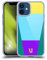 Head Case Designs Sky Blue Colour Blocking Soft Gel Case [Military Grade Protection] Compatible With Apple iPhone 12 Mini