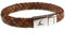 WAVEPIRATE® Echt Leder-Armband Tarifa OV Cognac 21 cm Edelstahl-Verschluss in Geschenk-Box Surfer Männer Herren