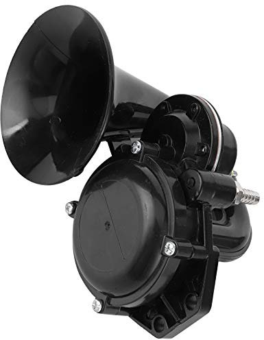 12V Fanfare,Schneckenhorn 12V/24V SchneckenhornUniversal Schneckenhorn Schwarz Fanfare 12/24V 120Db Lufttrompete Für Auto Lkw Bus Van Zug
