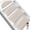 Floordirekt Stufenmatten Kalkutta | Halbrund oder Eckig | Sisaloptik | Treppenmatten in 3 Farben | Luxeriös & strapazierfähig | Stufenteppich für Innen (Beige, Halbrund 56 x 19 cm)