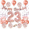 Geburtstagsdeko 23 Rosegold Luftballon 23. Geburtstag Rosegold Geburtstagsdeko 23 Jahr Mädchen Frau 23 Geburtstag Deko 23. Geburtstag Dekoration Luftballons 23 Geburtstags deko Frau