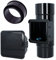 BRYZA® Fallrohrfilter Ø DN 110 mm Reinigungsrohr mit Sieb + Kurze Reduzierstück Ø DN 110 mm/90 mm Graphit Set | Regenrohfilter Mit Laubfang Für Dachrinnen Fallrohr + Übergang Adapter Reduktion