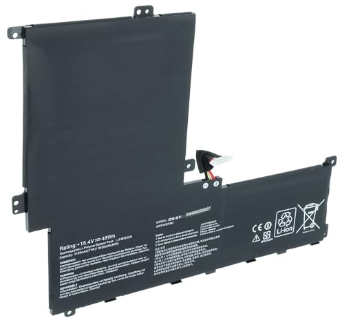 vhbw Akku kompatibel mit Asus B9440UA-GV0101T | B9440UA-GV0100T, B9440UA-GV0100R Notebook (3050 mAh, 15,4 V, Li-Polymer)