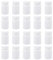 Portable 20pcs White Bottle with Caps Small Empty Medicine Bottles Portable Chemical Containers for Travel, 50ML Tablet Holder