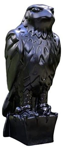 ANACRO Die Maltesische Falken Statue, Harz-Adler-Statue Mit Geheim Fach, Personalisieren Figur Für Büro-Desktop-Dekor