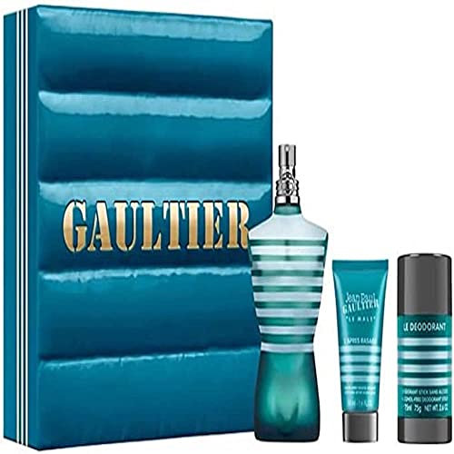 JEAN PAUL GAULTIER LA MALE SET 125ML EAU DE TOILETTE SPRAY+ASB50ML+DEODSTICK75G - 1 SET