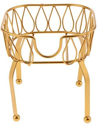 Dispenser per Bevande in Vetro, Supporto Del Basamento Del Metallo per le Bevande, Funny Party Dispenser Bevande, Tè Secchio Supporto per Creative In Piedi Le Parti (Oro/S)