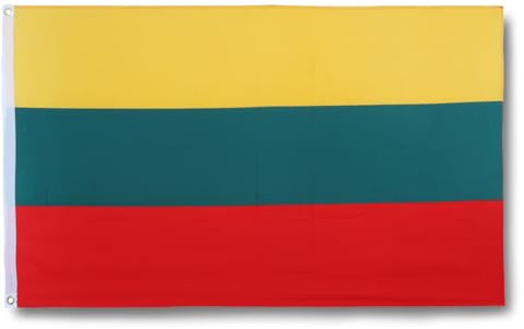 Sonia Originelli premium Fahne für jede Gelegenheit - hissfertig & wetterfest -Größe: ca. 90 x 150 cm, Farbe: Litauen, Lithuania