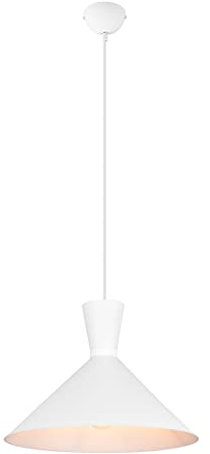 Reality Leuchten Pendelleuchte Enzo R30781931, Metall Weiß matt, exkl. 1x E27