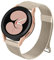 Strap compatible with Samsung Galaxy Watch 4 Strap 40mm 44mm, Galaxy Watch 4 Classic Band 42mm 46mm, 20mm Stainless Steel Metal Bracelet with Enhanced Magnet for Samsung Watch 4 (20mm, Champagne)